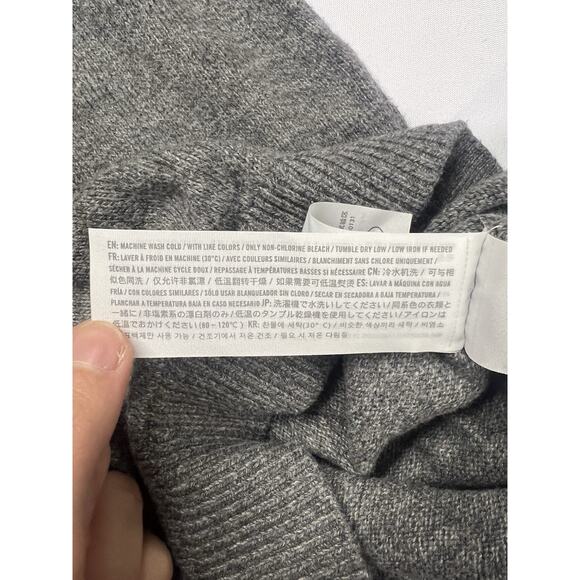 HOLLISTER Quarter Zip Men’s Gray Sweater XS Knit Classic Logo - Picture 6 of 6